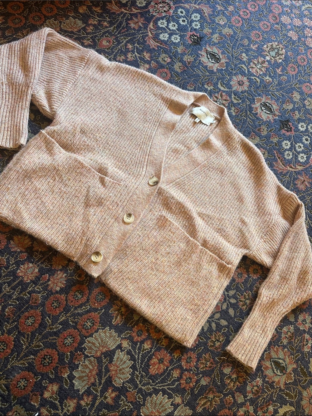 Munthe V-Neck Button Cardigan Sweater